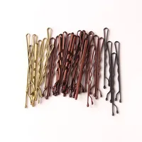 Épingles à cheveux pour femmes, 4 couleurs, 5cm, 50 pièces, pinces à cheveux bouclées, accessoires de coiffure 5