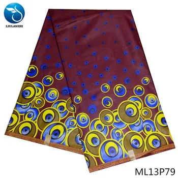 

LIULANZHI Ankara wax fabrics Latest style nigerian wax prints fabric for dress 6yards wax cotton fabric ML13P66-ML13P91