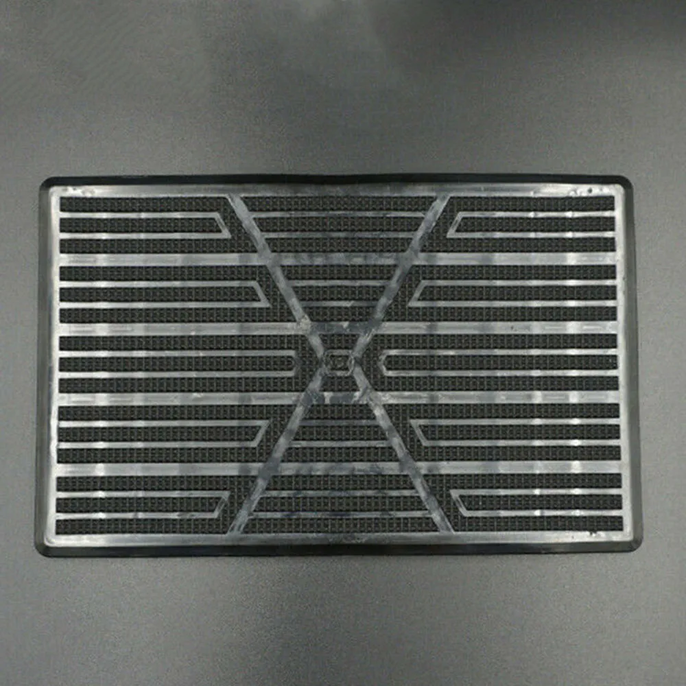 

Universal Black PVC Car Floor Carpet Pad Heel Foot Mat Pedal Patch Cover 25x16cm Car Mat Anti-skid Pedal Black
