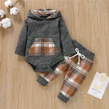 

Newborn Infant Baby Boy 0-18M Cotton Long Sleeve Romper Pants Outfits Clothes