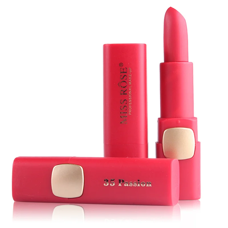 MISS ROSE 18 Colors Lipstick Matte Waterproof Velvet Lip Stick Sexy Red Brown Pigments Makeup Matte Lipsticks Beauty Lips TSLM1 MISS ROSE 18 Colors Lipstick Matte Waterproof Velvet Lip Stick Sexy Red Brown Pigments Makeup Matte Lipsticks Beauty Lips TSLM1