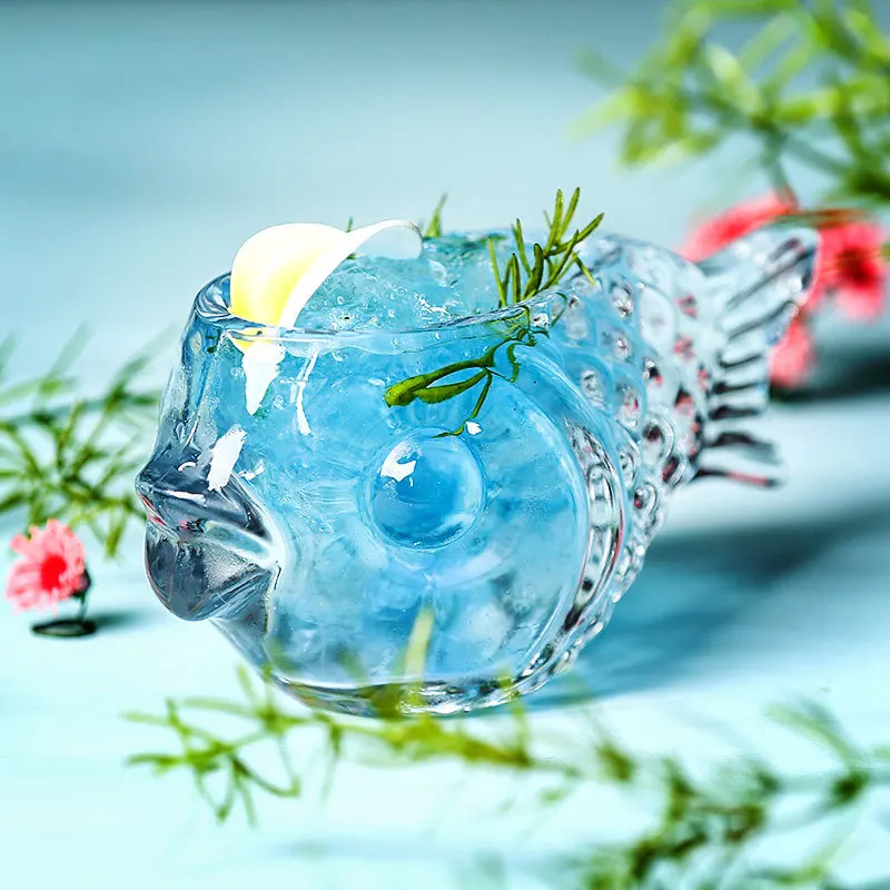 Персональный 3D Рыба молекулярные Коктейльные бокалы мороженое сорбет смузи чаша холодный напиток чашка вина стеклянный салатник ПОСУДА Контейнеры