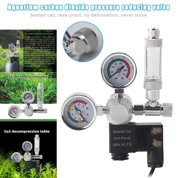 

Co2 Aquarium Regulator Carbon Dioxide Reducing Valves Durable Safe for Fish Tank TP899