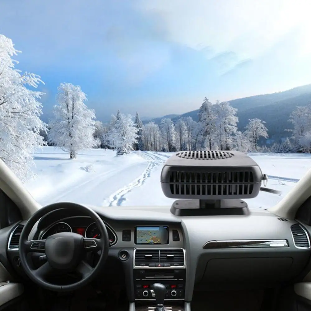 

2 In 1 Car Cooling And Heating Fan Portable Car Windshield Defroster 12V 24V Car Heating Fan Convenient