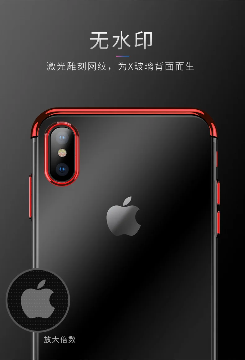 Цветной прозрачный противоударный чехол для телефона iPhone 11, 11Pro, X, XS, XR, XS, Max, 8, 7, 6, 6S Plus, Мягкий защитный чехол из ТПУ