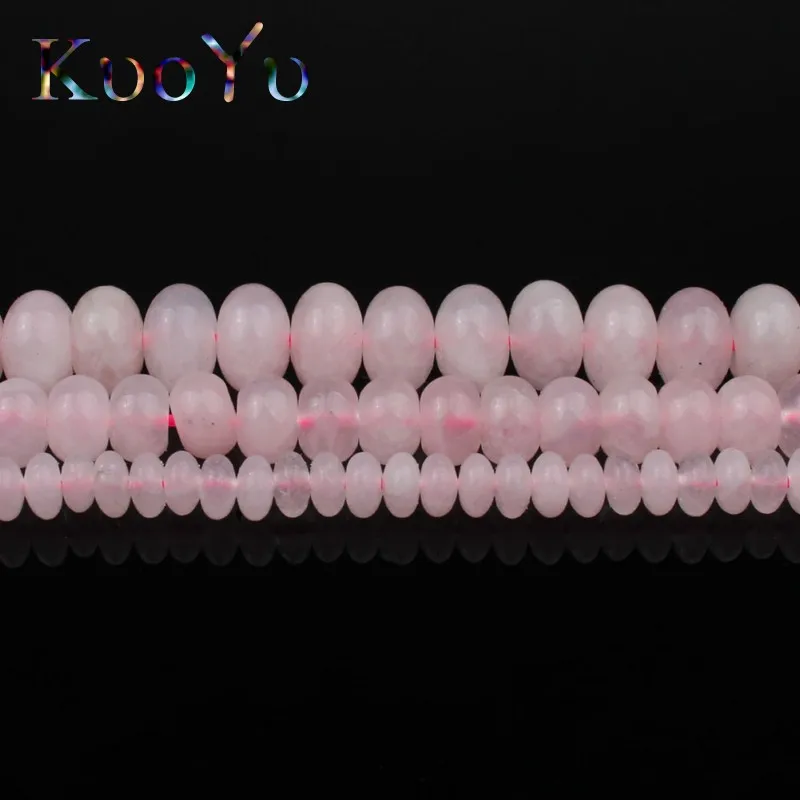 Натуральный Камень Бисер Розовый кристалл кварца круглые бусинки Rondelle бусины для изготовления ювелирных изделий 4/6/8 мм DIY аксессуары, браслеты