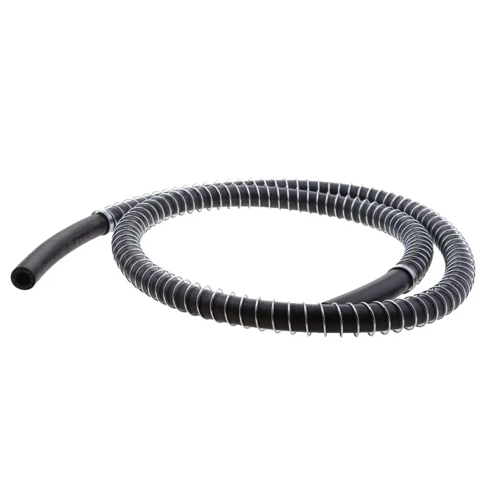 100cm 8mm Dia 5/16" 3.28FT Rubber Braided Fuel Gas Oil Line Hose