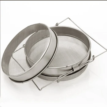 

High Heat-resistant Safe Double Sieve Honey Strainer Stainless Steel Filter Screen Beekeeping Equipment Filter Kitchen Tools