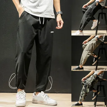 

M-5XL Men's New Style Leisure Bundle Nine-Minute Pant Fashionable Solid Colour Sports Trouser casual youth men's wear m827