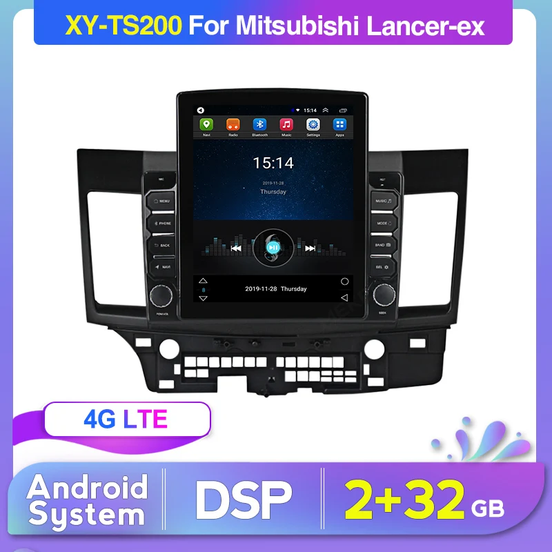 XY WIFI FM BT 4G Android 2 5 экран авто радио для Mitsubishi Lancer 10 EX 2008-2015 Автомобильный