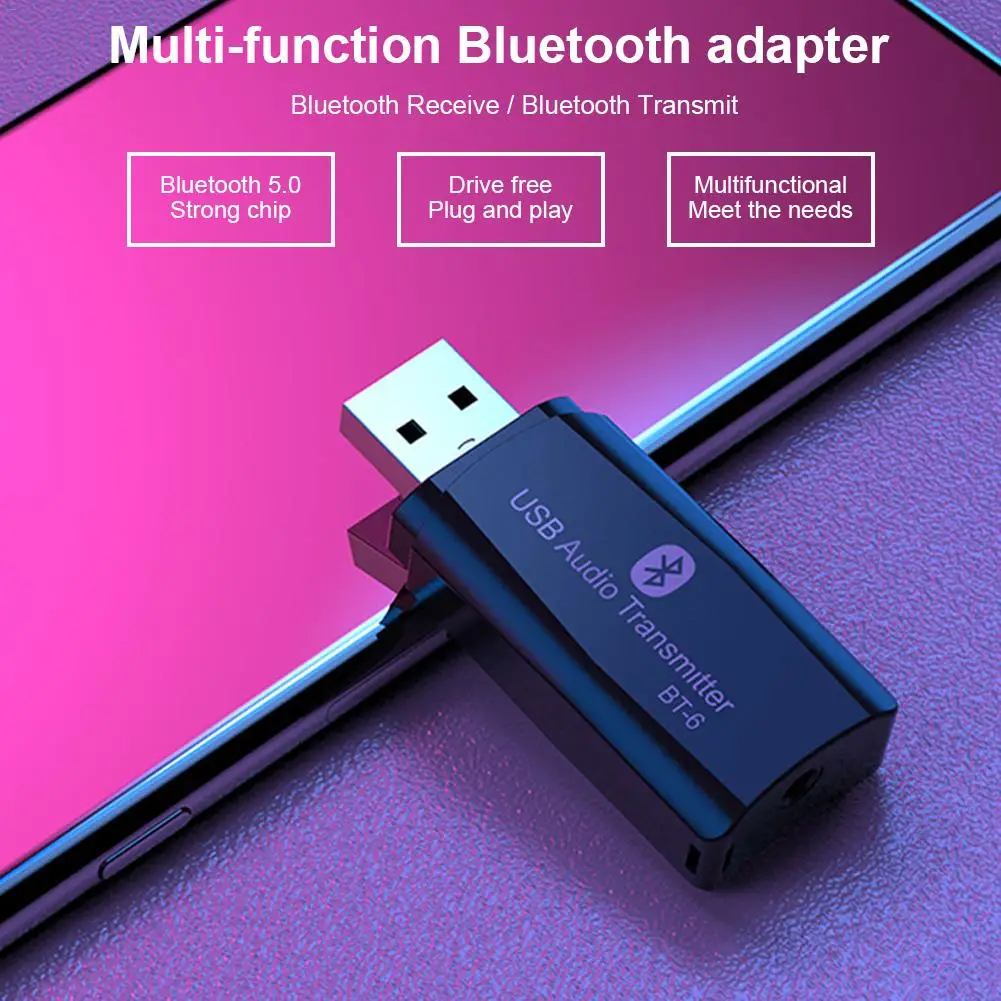 Беспроводной usb-адаптер Bluetooth для компьютера Bluetooth ключ USB Bluetooth 5,0 ПК адаптер Bluetooth аудио приемник передатчик