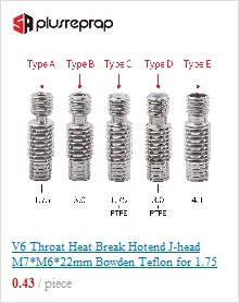2 шт./лот экструдер Hotend с высокой температурой для Reprap 1,75 мм 3,0 мм нити DIY из нержавеющей стали детали 3d принтера