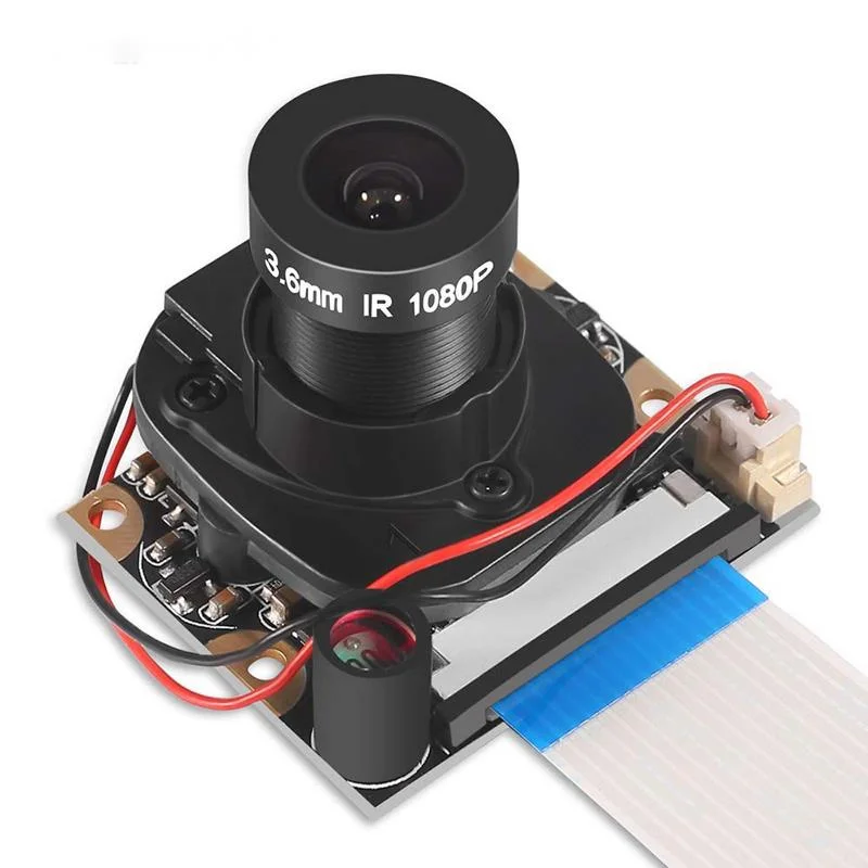 For Raspberry Pi Camera Module With Automatic IR-Cut Night Vision Camera 5MP 1080p HD Webcam For Raspberry Pi 4B Model 3 B+ 5 pcs 3d printer tmc2209 v3 0 stepper motor driver module with heat sink mute drive microsteps for 3d printer controller boards