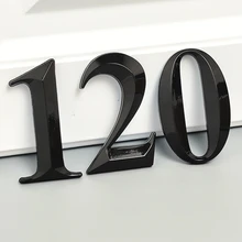 

7CM Door Number Sticker Self Adhesive House Room Number 0 to 9 Digits for Hotel Apartment Home Street Number Plate Sticker Black