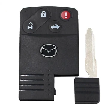 

1Pcs Smart Card Remote Key Case Cover Shell For MAZDA 5 6 CX-7 CX-9 RX8 Miata Replacement 4 Bottons