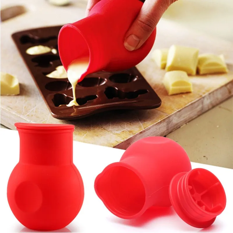 

1Pc Silicone Chocolate Pot Butter Milk Heat Microwave New Bakeware High Quality