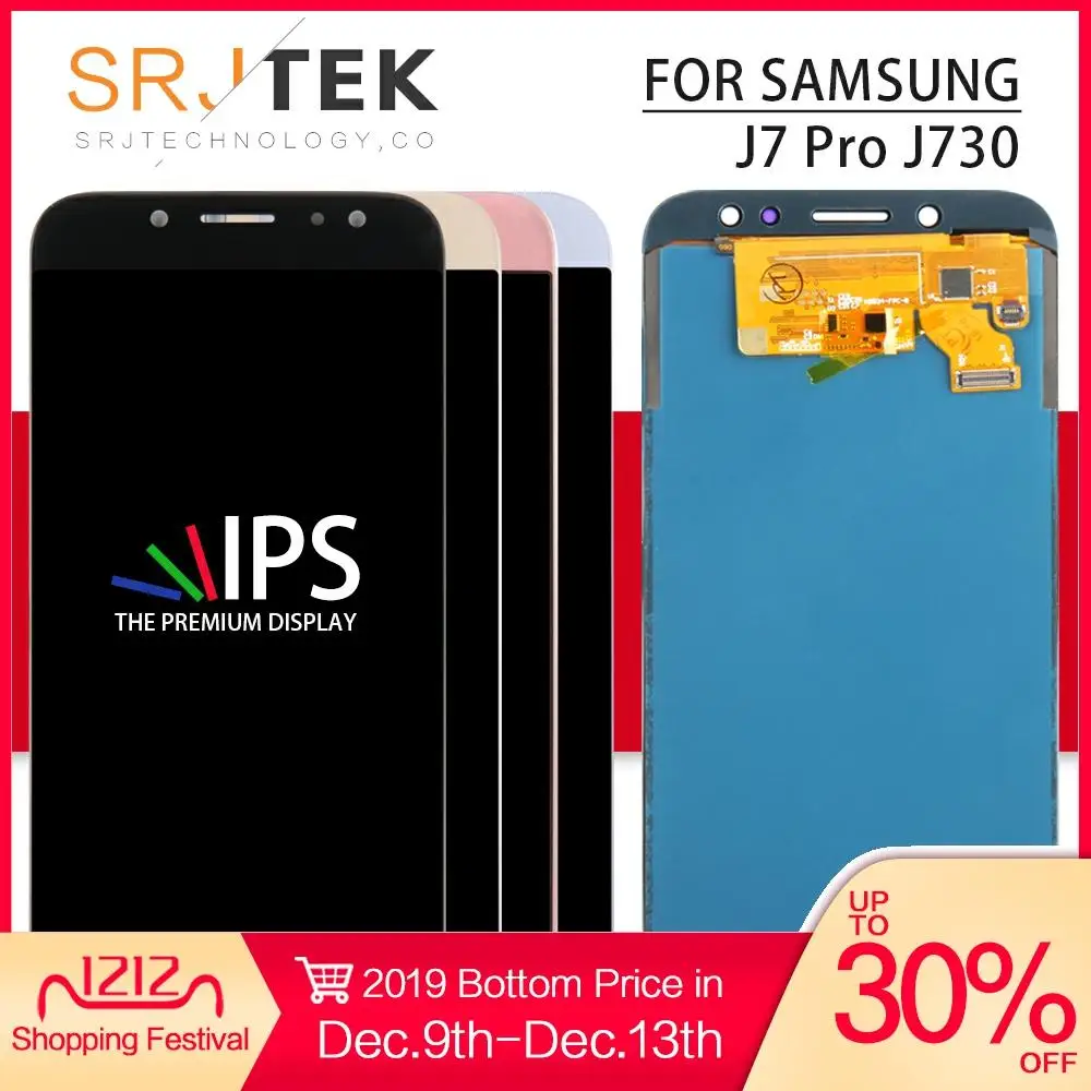 Srjtek 5 ''для SAMSUNG Galaxy J730 lcd J7 Pro дисплей PRO 2017 сенсорный дигитайзер сенсор без рамки