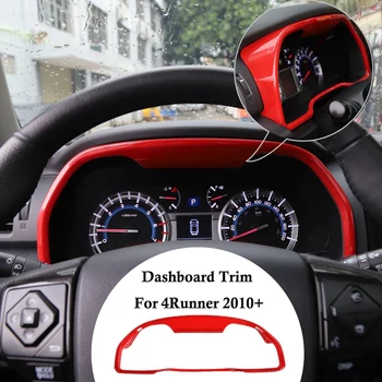 

Car Red ABS Dashboard Frame Decor Panel Cover Trim for Toyota 4Runner 2010-2019 Car Accessories