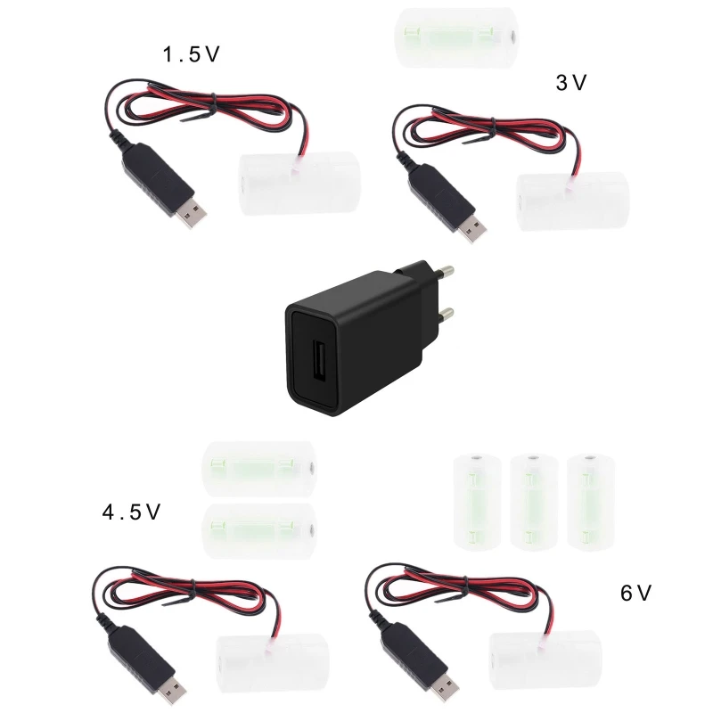Блок питания с европейской вилкой USB адаптер может заменить от 1 до 4 шт. 5 В 3 в 6