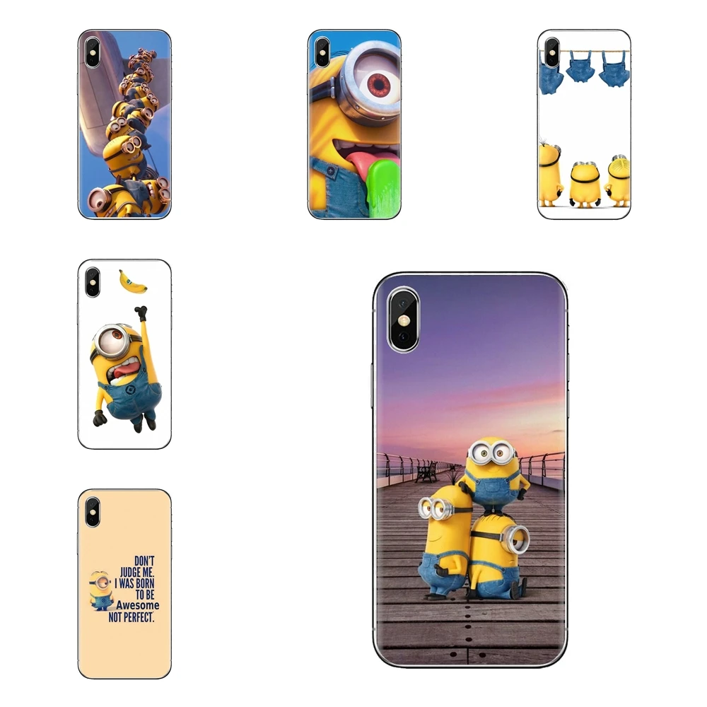 

Soft Cases For Sony Xperia Z Z1 Z2 Z3 Z5 compact M2 M4 M5 E3 T3 XA Aqua LG G4 G5 G3 G2 Mini Cartoon Despicable Me Yellow Minions