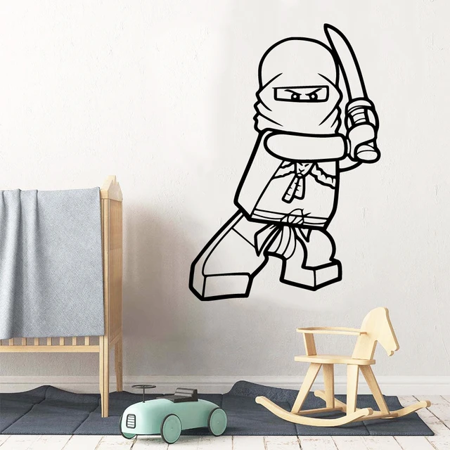 Anime Cartoon Ninja Family Wall Art Decoration Removable Polyethylene Wall  Sticker Nursery For Kids Room Wall Decals S324 - Wall Stickers - AliExpress