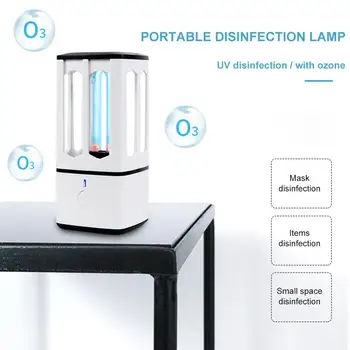 

2020 Mini Portable Germicidal Lamp Ultraviolet USB Rechargeable Disinfection UVC Germicidal Light For Toilets Cabinets Bedsides