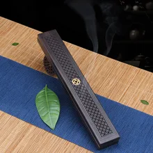 Коробка для благовоний ручной работы красивый прочный вспомогательный золоуловитель сна черный изысканный держатель для хранения