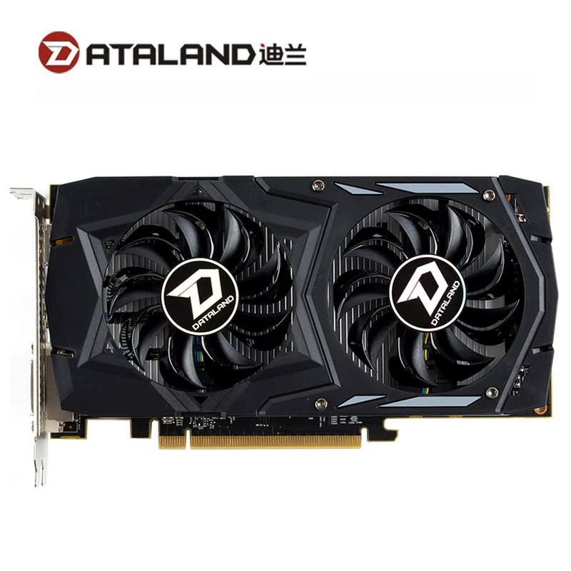 DATALAND RX 460 2GB Video Card GPU For AMD Radeon RX460 2G Graphics Cards DVI Core 1212MHz Video Memory 7000MHz Game Map Used video card for pc