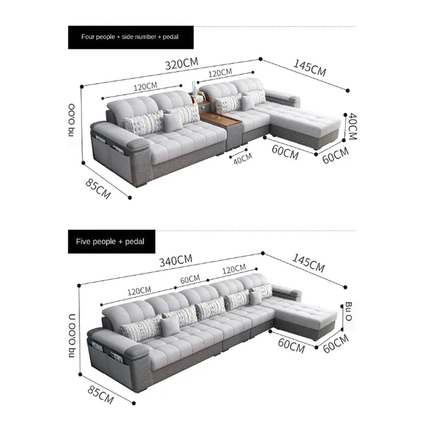 Karois Modern Cloth Sofa 6