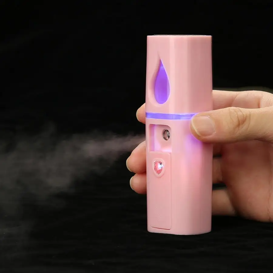 Розовый нано-распылитель для лица Mister Handy Cool Mist, увлажнитель воздуха, портативный распылитель для увлажнения лица, косметический аппарат для ухода за кожей
