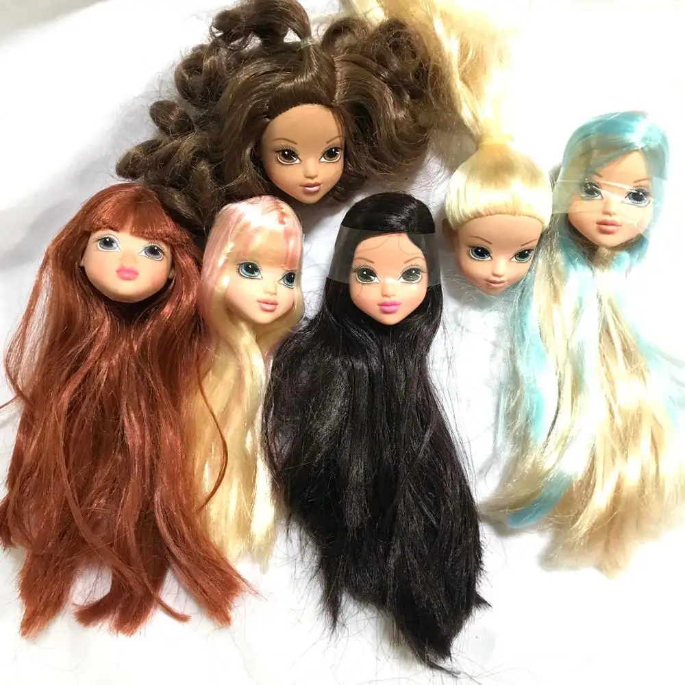 Отличное качество Кукольная голова и тело с цветными волосами аксессуары сделай