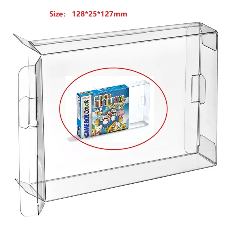 

Ruitroliker 10pcs Clear CIB Transparent Case Cartridge Sleeve Protector Cover for Game Boy GBA GBC Boxed Game Moistureproof