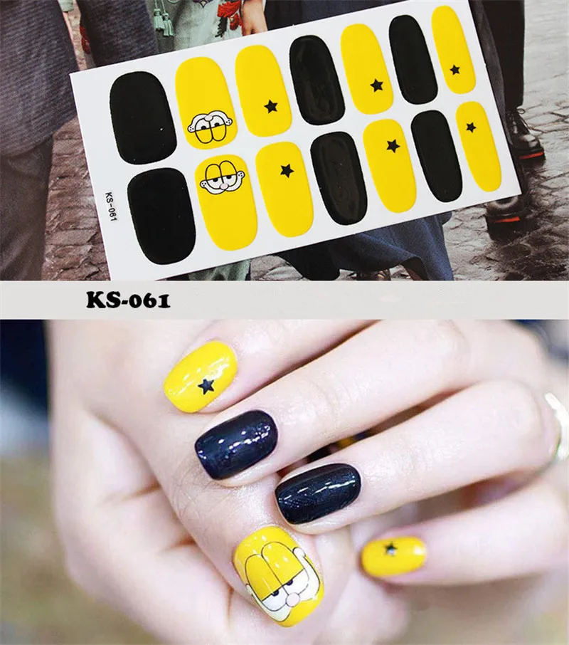 14 шт./компл. Цвета ногтей Стикеры s DIY Nail Art Наклейки плотная Стикеры s самостоятельно аппарат для крепления на гвоздях и Стикеры Обертывания украшения для Красота
