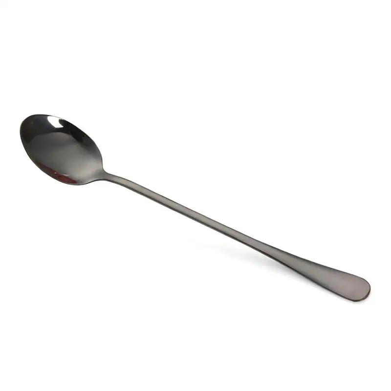 Stainless Steel Teaspoon Tea Coffee Spoon Soda Ice Cream Dessert Sundae Spoons 