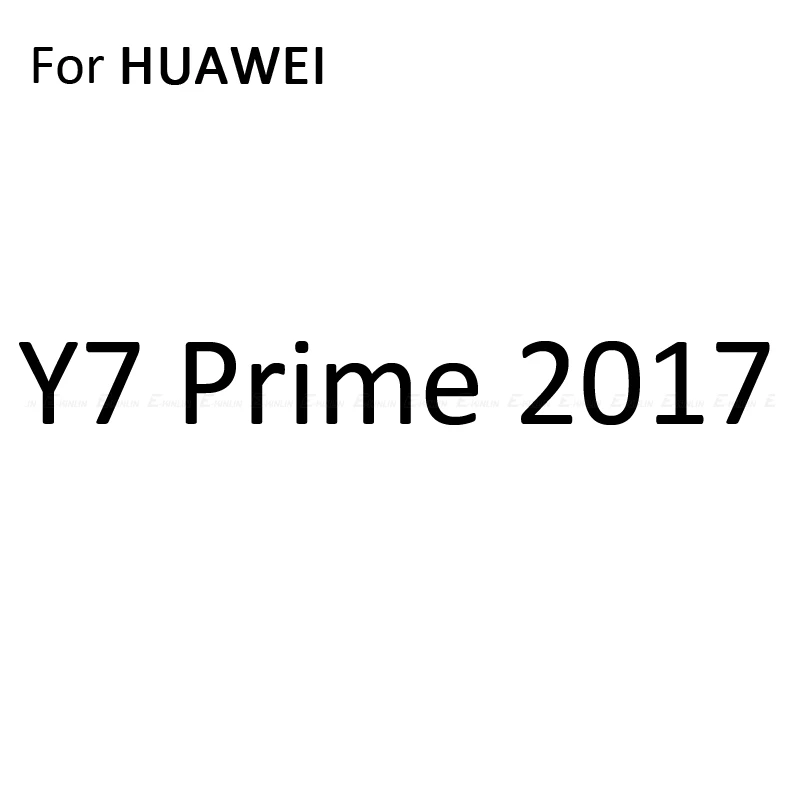Y7 Prime 2017 2 шт. мягкий чехол для задней крышки из Экран протектор для huawei Y9 Y7 Y6 Y5 Pro Prime Lite углеродного волокна Стикеры защитная пленка - Цвет: Y7 Prime 2017