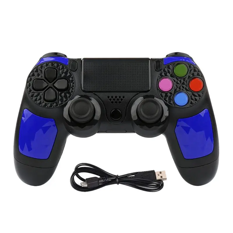Синий PS4 беспроводной геймпад Bluetooth беспроводной контроллер Джойстик для PS4/PS4 Pro/PS4 qyh - Цвет: Синий