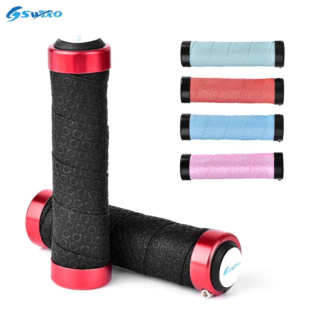 

Ручки для руля SWTXO MTB, мягкие Нескользящие Чехлы для руля велосипеда, Нескользящие, двойной замок