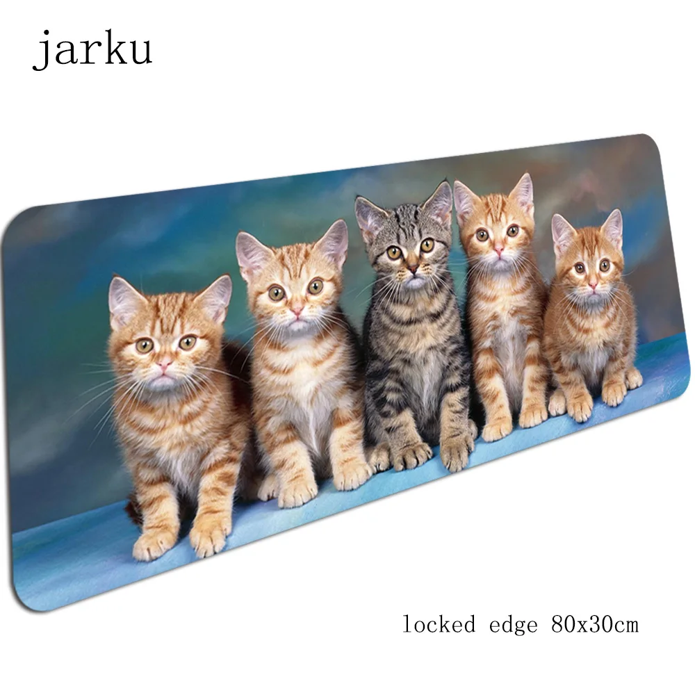 Кошки коврик для мыши геймер Мода Тигр 800x300x2 мм notbook коврик для мыши игровой коврик для мыши большой Kawaii Львенок коврик для мыши стол padmouse коврики - Цвет: size 800x300x2mm