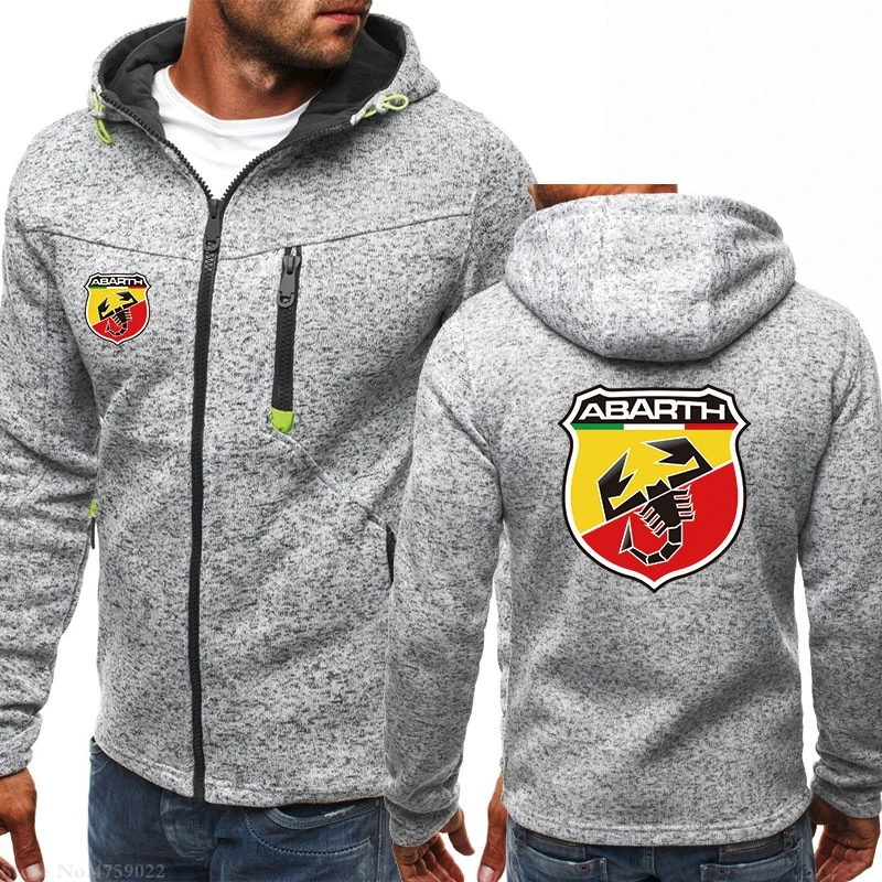 Мужская Спортивная повседневная одежда куртки на молнии модные Abarth толстовки Толстовка осенне-зимнее пальто