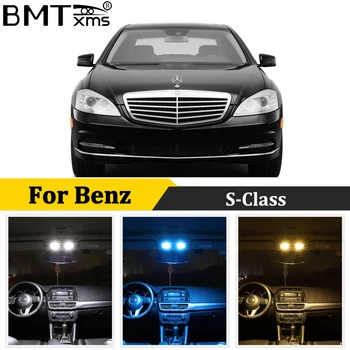 

BMTxms Canbus For Mercedes Benz S class W140 W220 W221 1994-2013 Car LED Interior Dome Map Light License plate lamp Kit