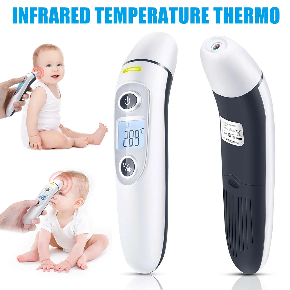 

Digital Thermometer Forehead Ear Infrared Temperature Thermo Temperature Meter for Kids Adults DJA99