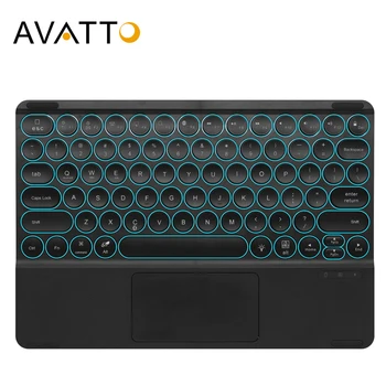 

AVATTO 12.9 inch Ultra-thin LED Backlit Bluetooth Tablet Keyboard with Touchpad Backlight for Newest iOS, Android,Windows Tablet