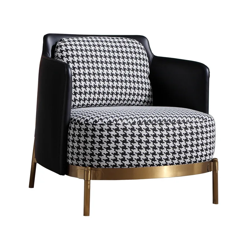 Скандинавский кожаный одноместный диван-светильник, Роскошный дизайнерский вращающийся для гостиной, для отдыха, ленивый стул, кресло для отдыха, кресло с тигром, кресло с улиткой
