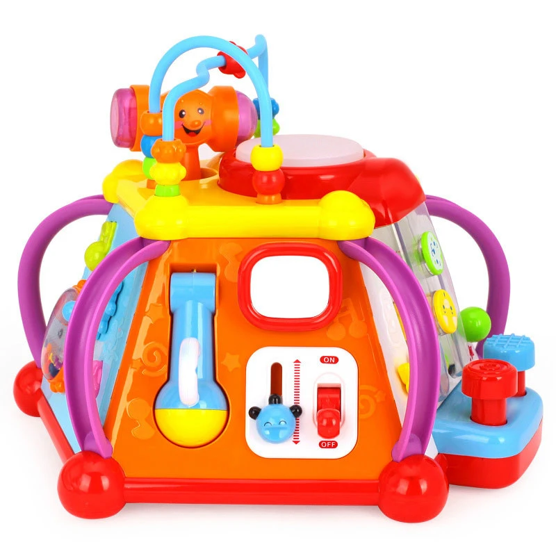 Baby Musical Toys Children'S Happy Little World Learning Educational Game Toys Baby Learning Multi-Purpose Puzzle Game Suitabl