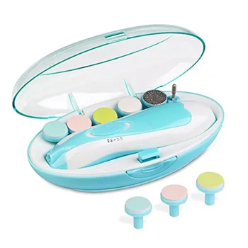 

Hot Baby Nail File Electric Clippers with LED Front Light Newborn Toddler Toes Nail Trimmer Kit CNT 66