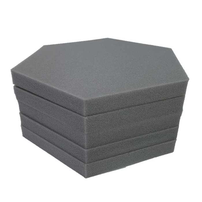 5 шт. шестигранный Retardant губка для акустики плоский глушитель выхлопной трубы губка для KTV пианино барабаны практика номер JAN88