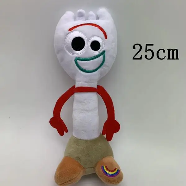 6pcs 25cm Cute Plush Forky Toy Story 4 Forky Stuffed Doll Children Christmas Gift - Цвет: 25cm  6pcs