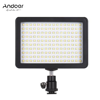 

Andoer Portable 160pcs LED Video Light Lamp 5600K Camera Lighting Panel 3 Filters for Photo Video Photography for Canon Nikon