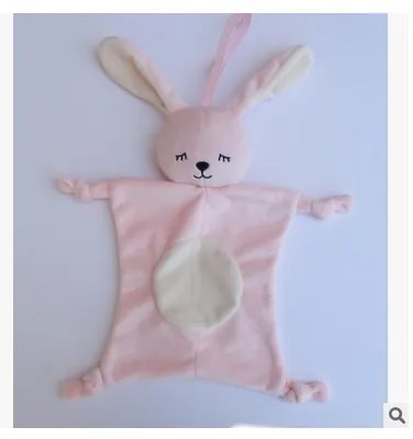 Rabbit Детские плюшевые успокаивающие игрушки безопасности одеяло для малышей успокаивающее полотенце для ухода за ребенком - Цвет: Rabbit