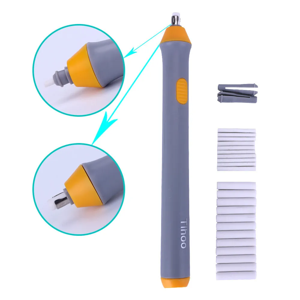 New Electric Eraser for Sketch Writing Drawing Battery Powered Electric Eraser Students Stationery Gift. afbeelding